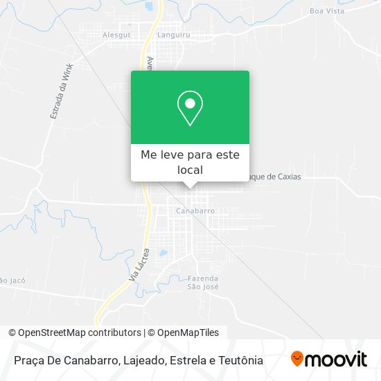 Praça De Canabarro mapa