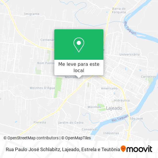 Rua Paulo José Schlabitz mapa