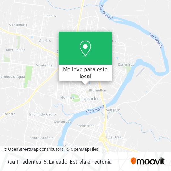 Rua Tiradentes, 6 mapa