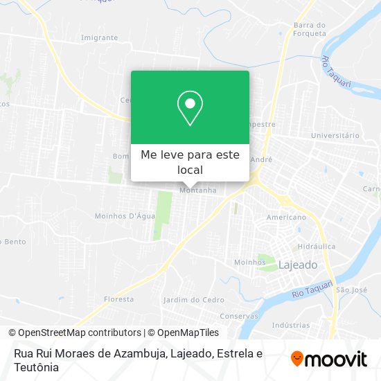 Rua Rui Moraes de Azambuja mapa