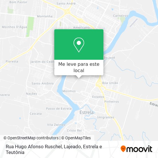 Rua Hugo Afonso Ruschel mapa