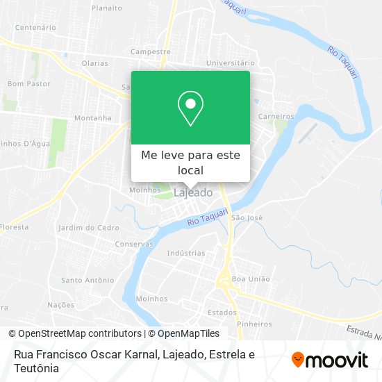 Rua Francisco Oscar Karnal mapa