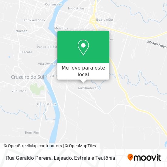 Rua Geraldo Pereira mapa