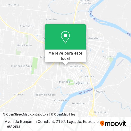 Avenida Benjamin Constant, 2197 mapa