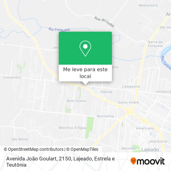 Avenida João Goulart, 2150 mapa