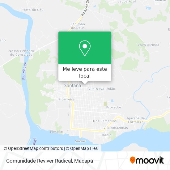 Comunidade Reviver Radical mapa