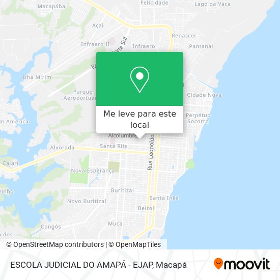 ESCOLA JUDICIAL DO AMAPÁ - EJAP mapa