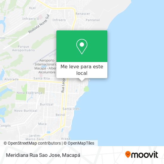 Meridiana Rua Sao Jose mapa