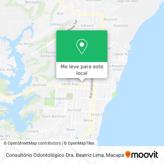 Consultório Odontológico Dra. Beatriz Lima mapa