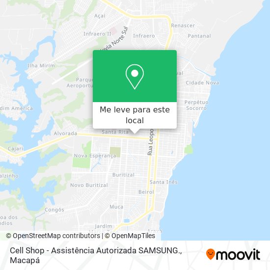 Cell Shop - Assistência Autorizada SAMSUNG. mapa