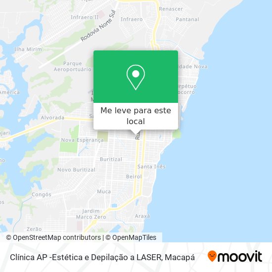 Clínica AP -Estética e Depilação a LASER mapa