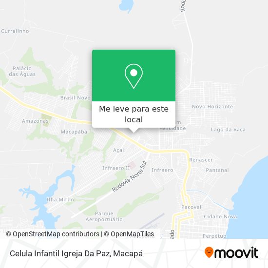Celula Infantil Igreja Da Paz mapa
