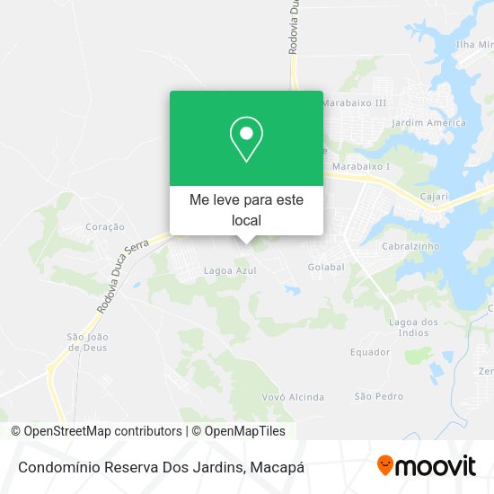 Condomínio Reserva Dos Jardins mapa