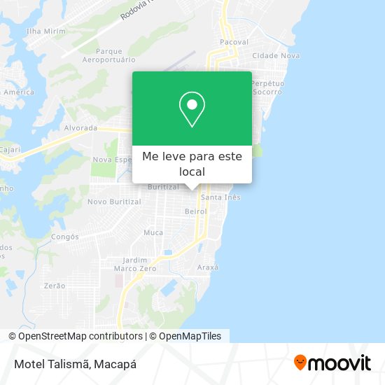 Motel Talismã mapa
