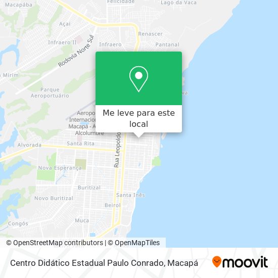 Centro Didático Estadual Paulo Conrado mapa