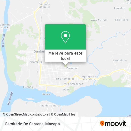 Cemitério De Santana mapa