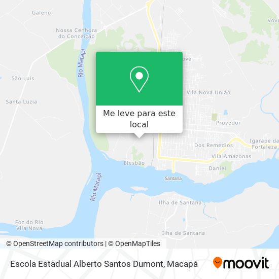 Escola Estadual Alberto Santos Dumont mapa