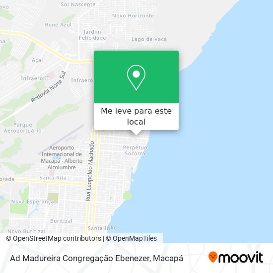 Ad Madureira Congregação Ebenezer mapa