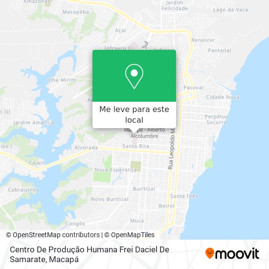 Centro De Produção Humana Frei Daciel De Samarate mapa