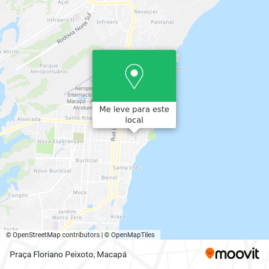 Praça Floriano Peixoto mapa
