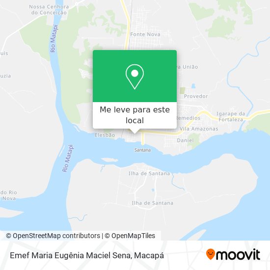 Emef Maria Eugênia Maciel Sena mapa