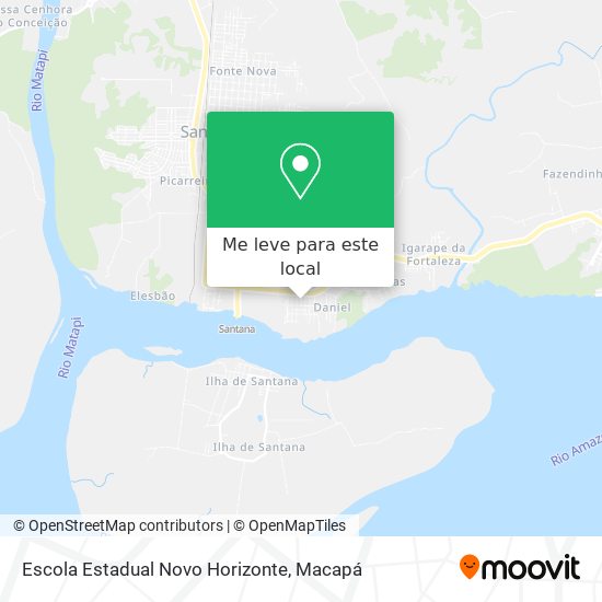 Escola Estadual Novo Horizonte mapa