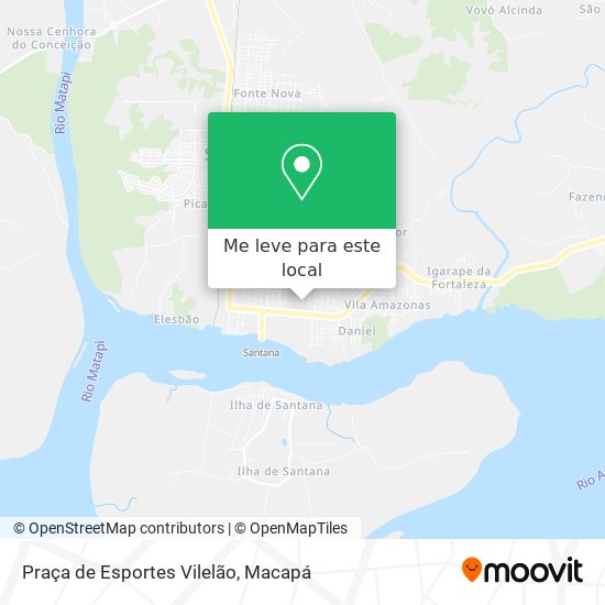 Praça de Esportes Vilelão mapa