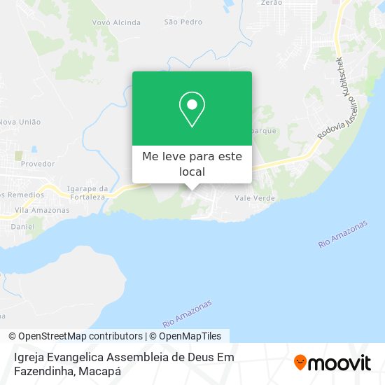Igreja Evangelica Assembleia de Deus Em Fazendinha mapa