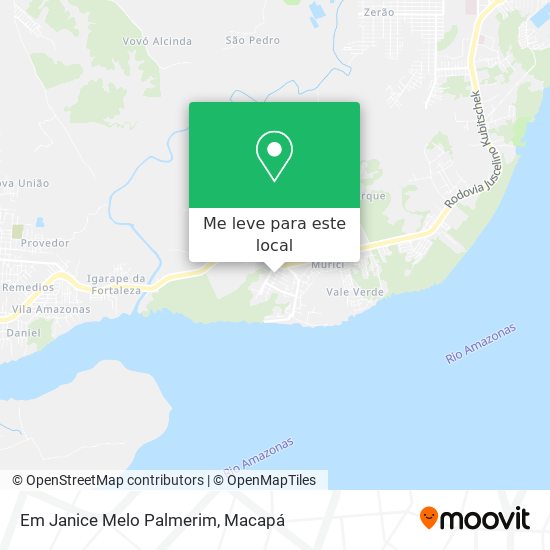 Em Janice Melo Palmerim mapa