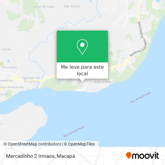 Mercadinho 2 Irmaos mapa