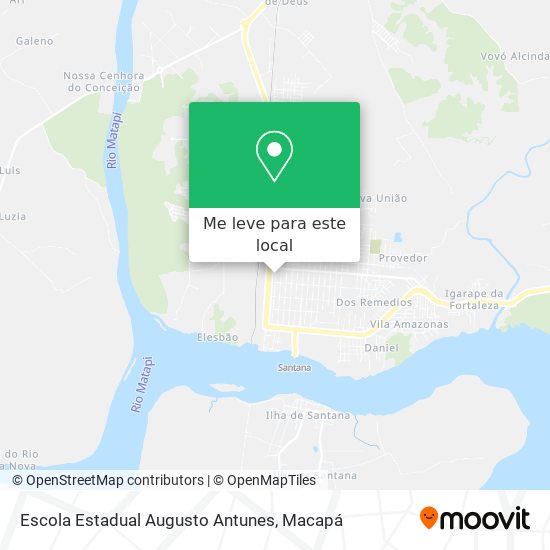 Escola Estadual Augusto Antunes mapa
