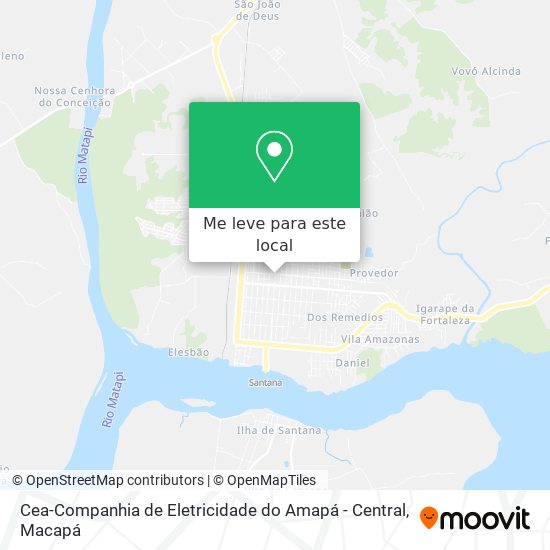 Cea-Companhia de Eletricidade do Amapá - Central mapa