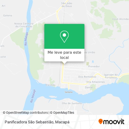Panificadora São Sebastião mapa