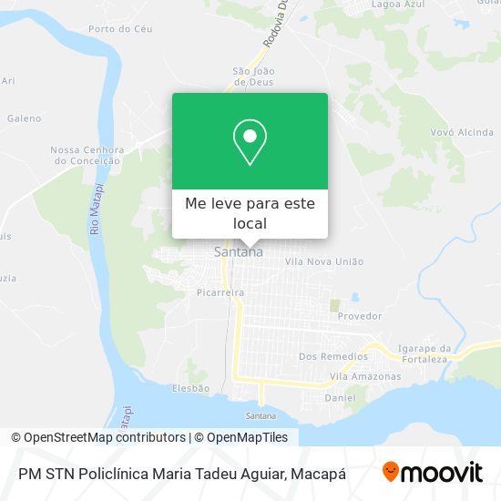 PM STN Policlínica Maria Tadeu Aguiar mapa