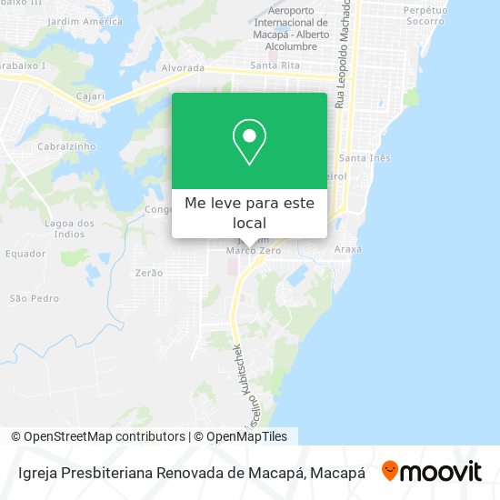 Igreja Presbiteriana Renovada de Macapá mapa