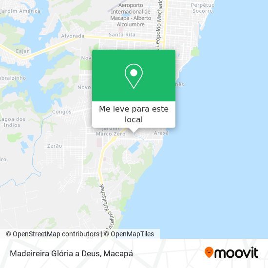 Madeireira Glória a Deus mapa
