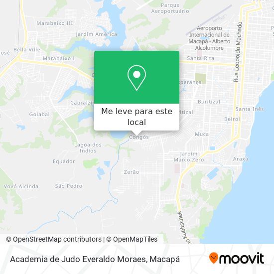 Academia de Judo Everaldo Moraes mapa