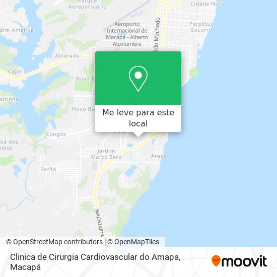 Clinica de Cirurgia Cardiovascular do Amapa mapa
