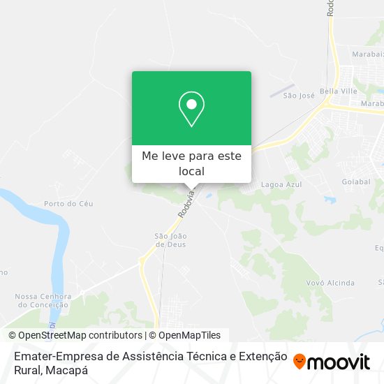 Emater-Empresa de Assistência Técnica e Extenção Rural mapa