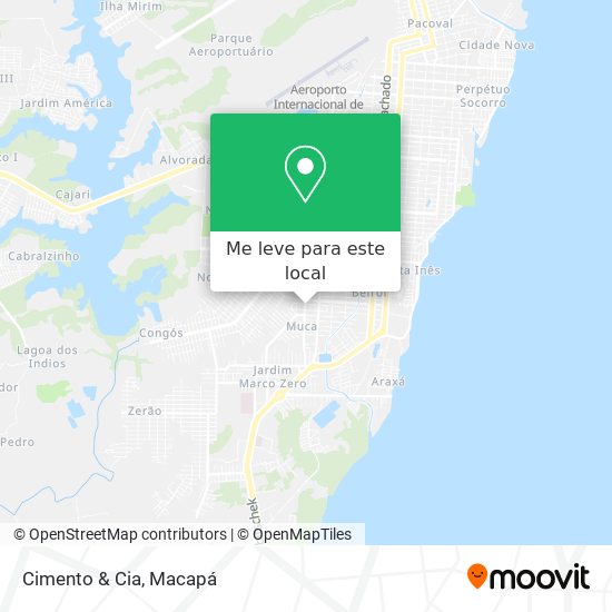 Cimento & Cia mapa