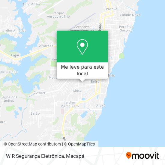 W R Segurança Eletrônica mapa