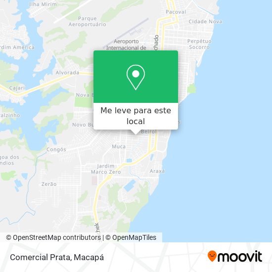 Comercial Prata mapa