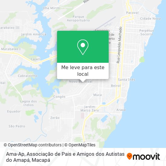 Ama-Ap, Associação de Pais e Amigos dos Autistas do Amapá mapa