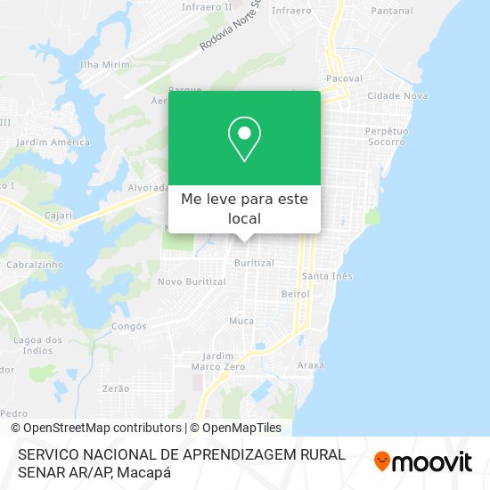 SERVICO NACIONAL DE APRENDIZAGEM RURAL SENAR AR / AP mapa