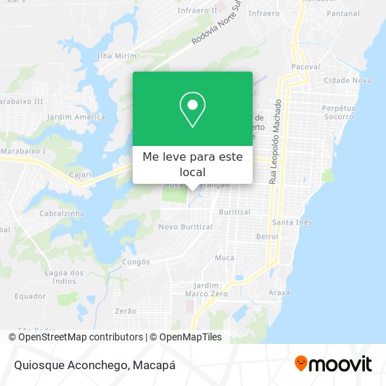 Quiosque Aconchego mapa