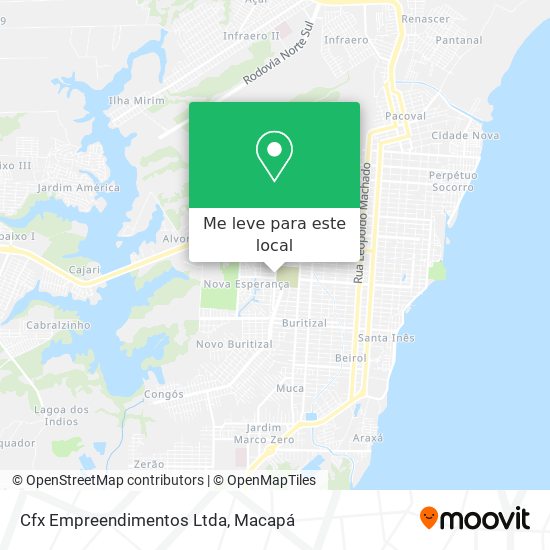 Cfx Empreendimentos Ltda mapa