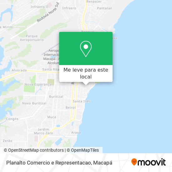 Planalto Comercio e Representacao mapa