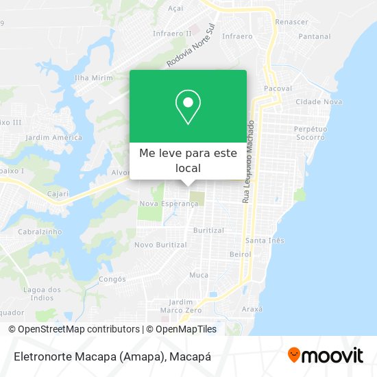 Eletronorte Macapa (Amapa) mapa