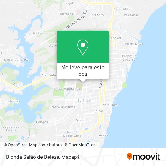 Bionda Salão de Beleza mapa