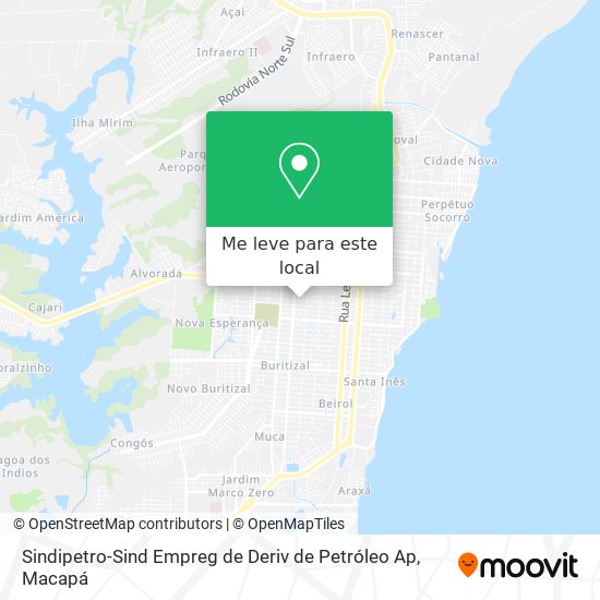 Sindipetro-Sind Empreg de Deriv de Petróleo Ap mapa
